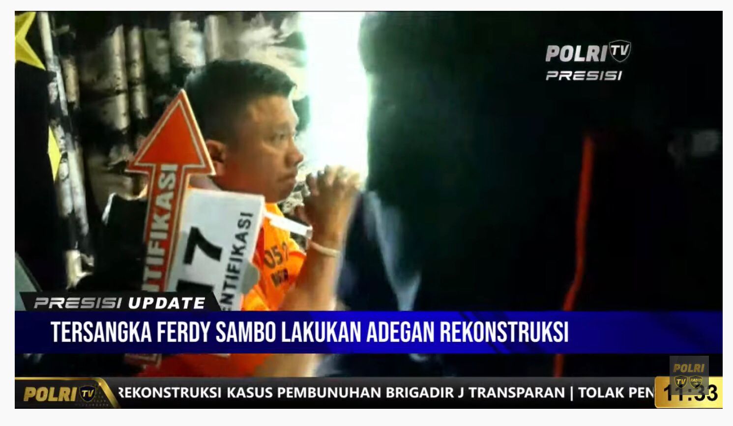 Tersangka Ferdy Sambo jalani rekonstruksi. (Foto: PMJ/Dok Polri TV). 