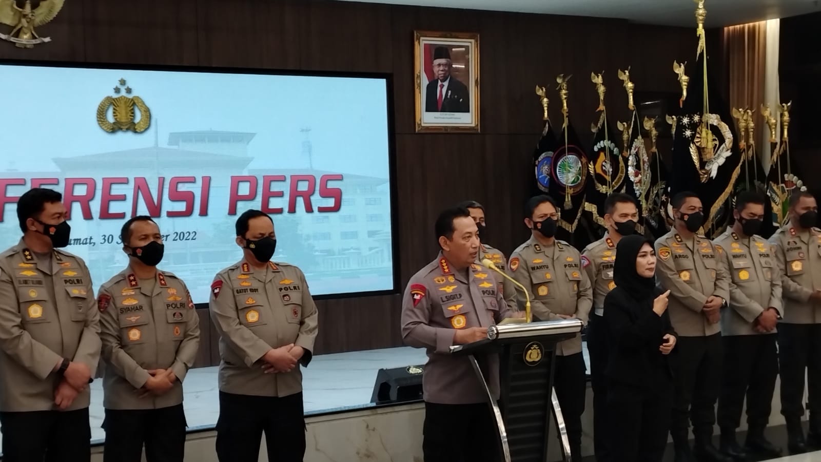 Keterangan Kapolri Jenderal Polisi Listyo Sigit Prabowo. (Foto: PMJ News/ Fjr)