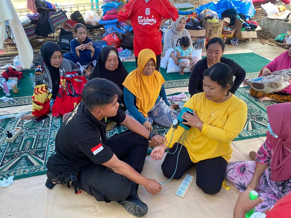 Home Visit korban gempa Cianjur. (Foto: PMJ News)