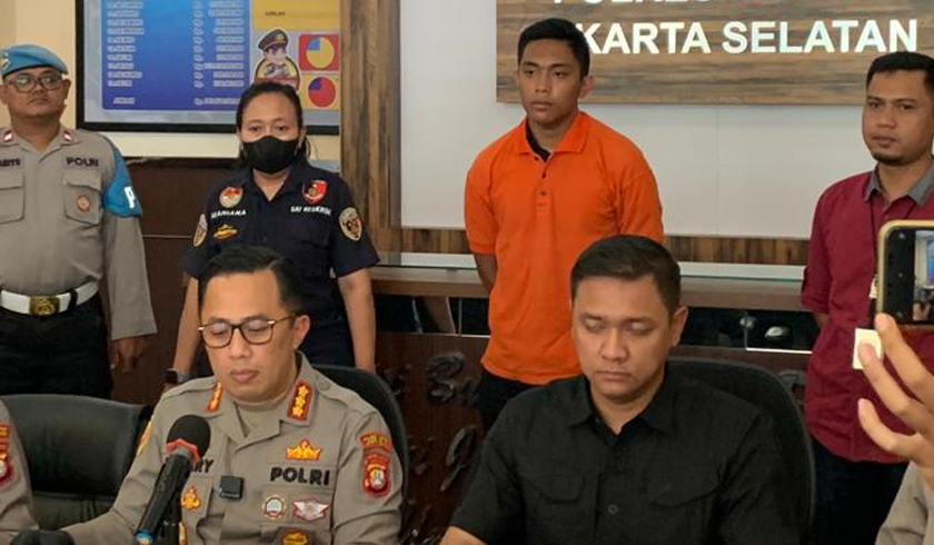 Polres Metro Jakarta Selatan merilis kasus penganiayaan dengan tersangka Mario Dendy Satriyo. (Foto: PMJ News)