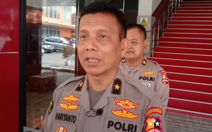 Kepala Rumah Sakit RS Polri, Brigjen Pol Hariyanto saat memberikan keterangan pers. (Foto: PMJ News/Istimewa)