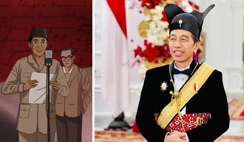 Presiden Jokowi mengatakan dalam rentang 78 tahun itu, Indonesia melalui rupa-rupa tantangan dan cobaan. (Foto: PMJ News/Twitter @jokowi)