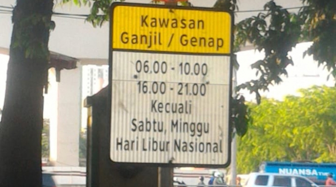 Penerapan sistem ganjil genap ditiadakan saat libur cuti bersama Hari Raya Nyepi. (Foto: PMJ News/Instagram)