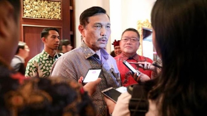 Menko Bidang Kemaritiman dan Investasi, Luhut Binsar Panjaitan saat memberikan keterangan. (Foto: PMJ News/Dok Net).