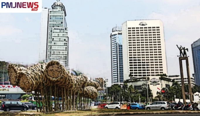 Bundaran Hotel Indonesia, Jalan MH Thamrin. (Foto: PMJ News/Ilustrasi)