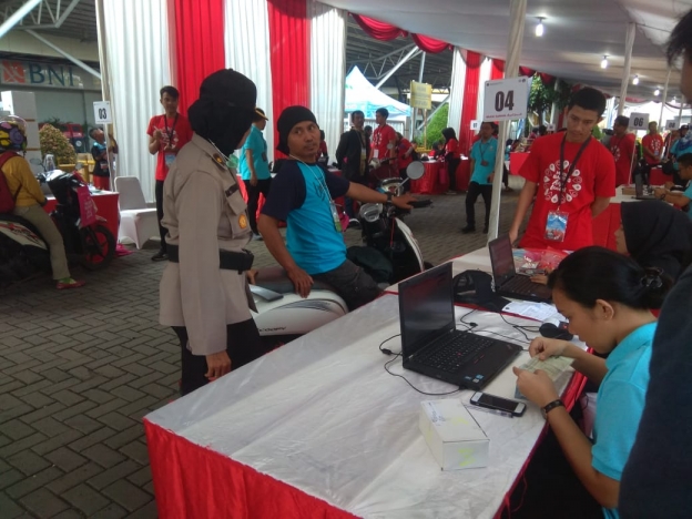 Kegiatan mudik gratis di Pelabuhan Tanjung Priok