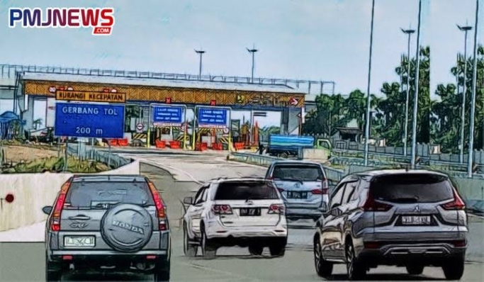 Ilustrasi pintu masuk tol. (Foto: PMJ News/Ilustrasi/Fif).