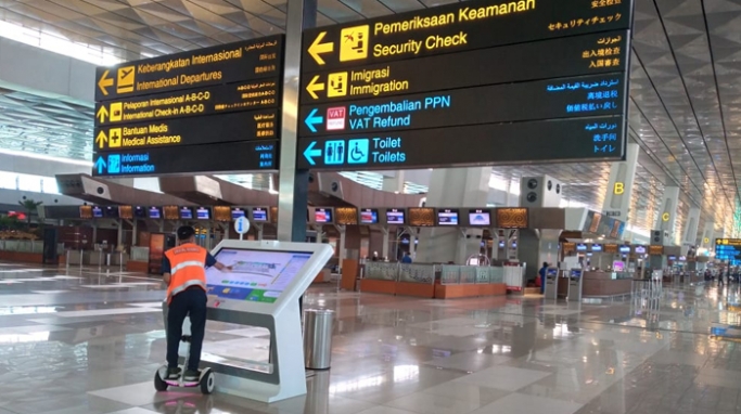 Situasi di Bandara Internasional Soekarno Hatta. (Foto: PMJ News/Hadi).