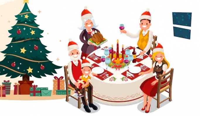 Makan bersama kelurga saat Natal akan menghangatkan suasana. (Foto: PMJ News/Ilustrasi/Hdi).