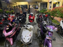 Puluhan motor yang diamankan anggota Polsek Cilandak. (Foto: PMJ News)