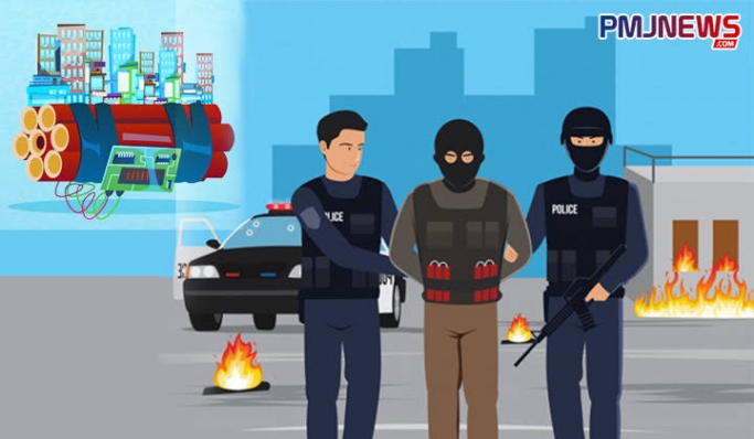 Penangkapan terduga teroris. (Foto: PMJ News/Ilustrasi).