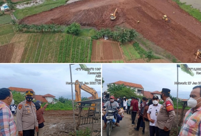 Kapolsek Cilincing Kompol Eko Setio Budi Wahono SH MM beserta jajaran Polres Jakut pastikan keamanan dan kelancaran TPU Rorotan. (Foto: PMJ News). 