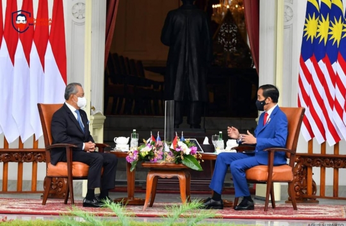 Perbincangan hangat antara Presiden Jokowi dengan PM Malaysia