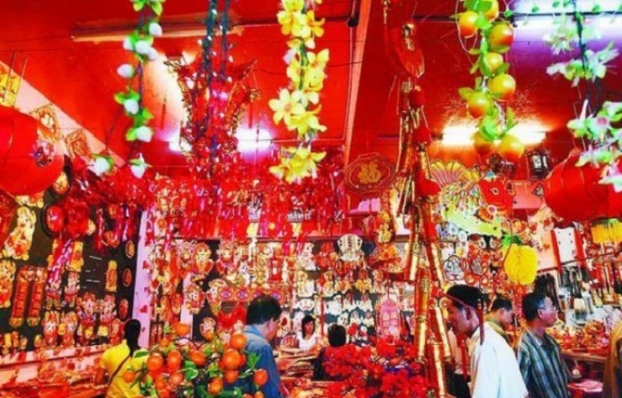 Kondisi pasar tradisional menjelang Imlek. (Foto: Dok Net)