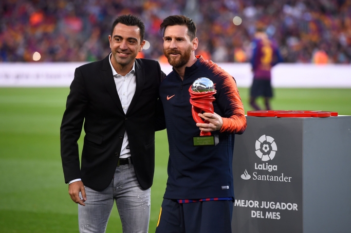 Xavi Hernandez bersama Lionel Messi. (Foto: Dok Net)