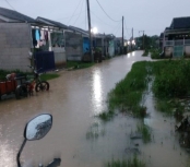 Banjir di wilayah Kabupaten Bekasi. (Foto: PMJ News). 
