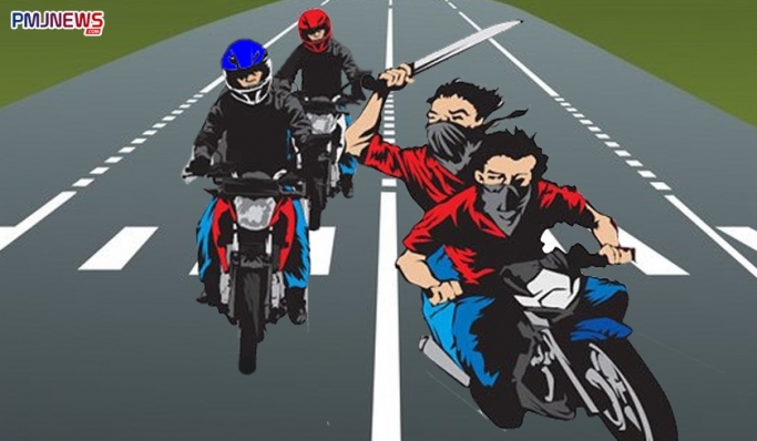 ilustrasi geng motor. (Foto:PMJ News/grafis/Hadi)