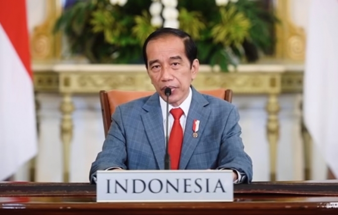 Presiden Joko Widodo (Jokowi) saat memberikan keterangan. (Foto: PMJ News/YouTube Setpres).