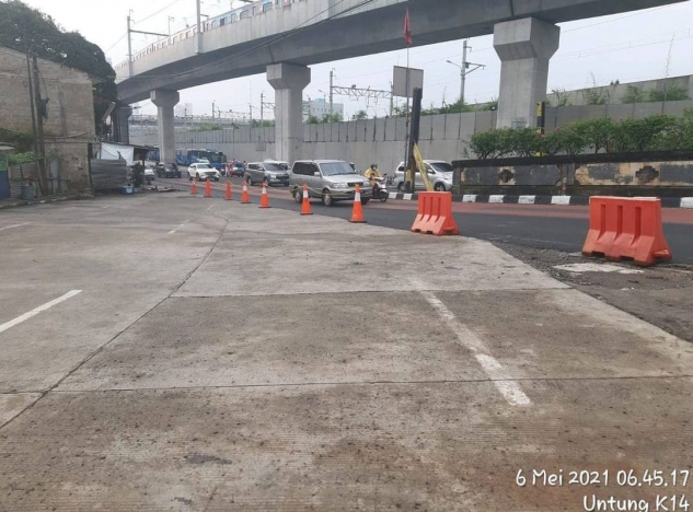 Hari pertama diberlakukan larangan mudik di terminal Lebak Bulus. (Foto: Instagram Terminal Lebak Bulus)