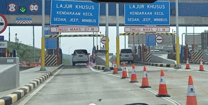 Tol Cipali Jawa Tengah menjadi lintasan utama pemudik dan juga untuk liburan di Pulau Jawa. (Foto : PMJ/Gtg).