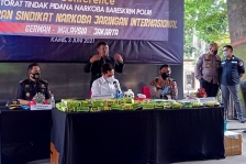 Bareskrim Polri menggelar perkara kasus penyalahgunaan narkotika. (Foto: PMJ News/Yeni).