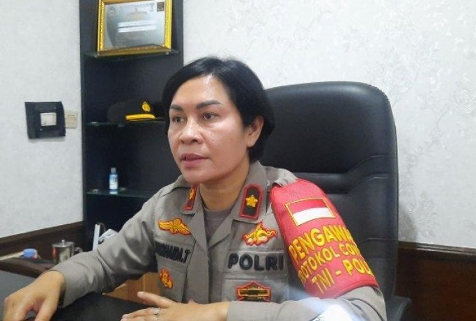 Kapolsek Cinere, Kompol Jun Nurhaida saat memberikan keterangan. (Foto: PMJ News/Istimewa).