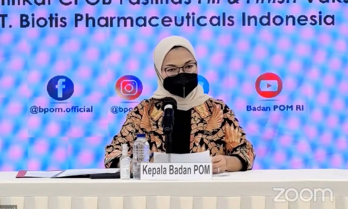 Kepala BPOM, Penny K Lukito saat memberikan keterangan pers (Foto: PMJ News/YouTube BPOM).