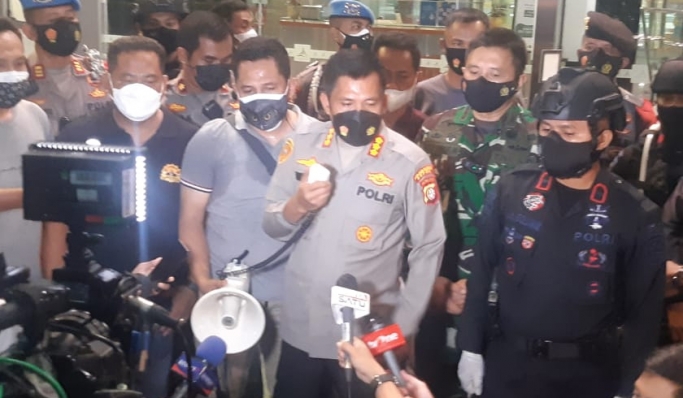 Kapolres Metro Depok, Kombes Imran Edwin Siregar saat memberikan keterangan pers. (Foto: PMJ News).