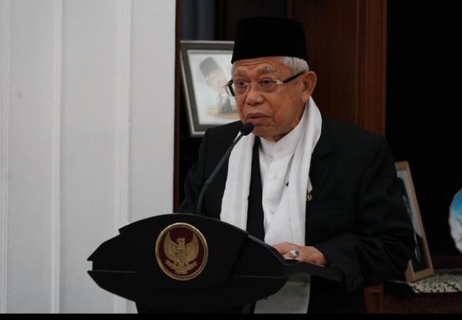 Wakil Presiden RI, KH Maruf Amin (PMJ News/Instagram @kyai_marufamin).