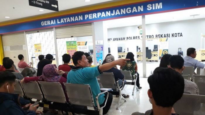 Lokasi pelayanan SIM. (Foto: PMJ News)