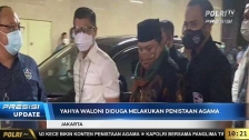 Yahya Waloni ketika tiba di Bareskrim Polri. (Foto: tangkapan layar Polri TV)