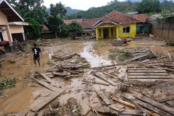 Banjir di Kabupaten Bogor. (Foto: Dok Net)