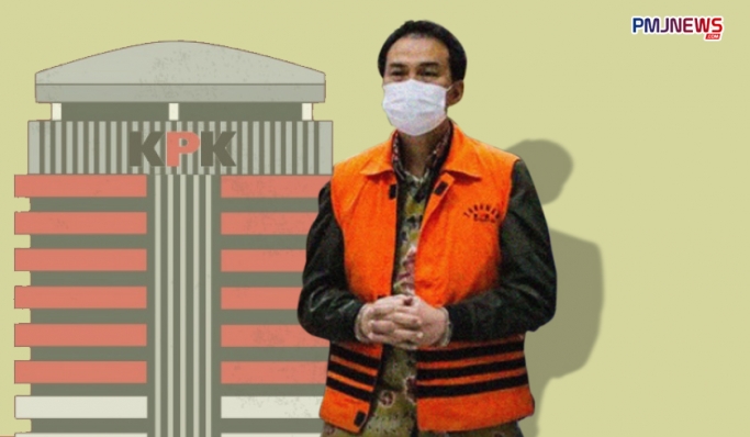 Wakil Ketua DPR RI, Aziz Syamsuddin yang terjerat dugaan suap penanganan perkara di Kabupaten Lampung Tengah. (Foto: PMJ News/Instagram @officia.kpk).