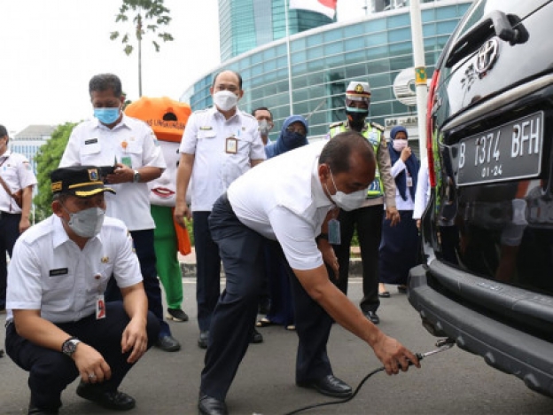 Uji emisi kendaraan. (Foto: Dok Net)