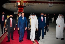 Presiden Joko Widodo tiba ke Abu Dhabi, Uni Emirat Arab. (Foto: PMJ News/Instagram @jokowi).