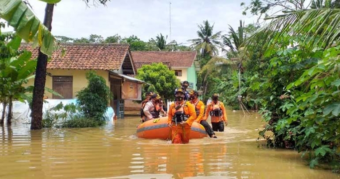 Banjir di Cilacap. (Foto: Dok Net/ Istimewa)