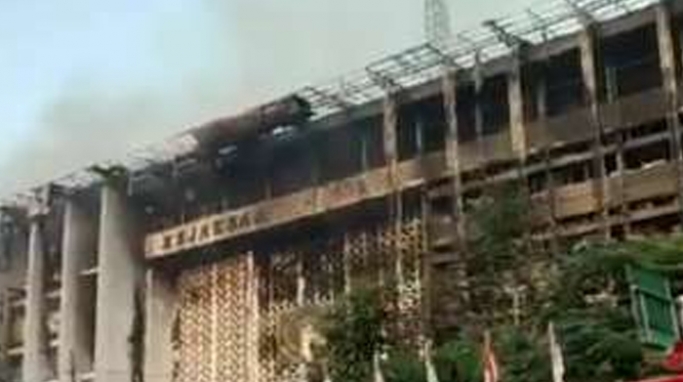 Kebakaran Gedung Kejaksaan Agung. (Foto: PMJ News/Istimewa).