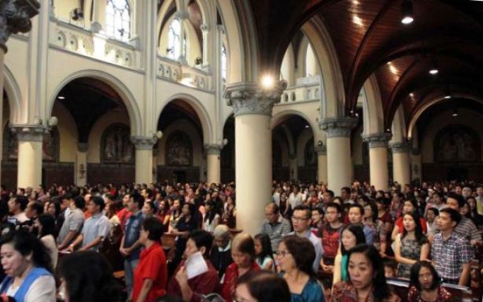 Misa Natal di Gereja Katedral Jakarta. (Foto: Dok Net)