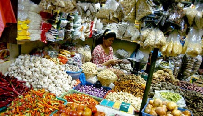 Penjual bahan pokok. (Foto: Dok Net)