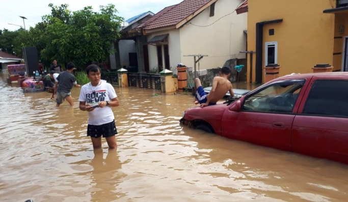 Banjir di Benhkulu. (Foto: Dok Net)