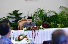 Wapres Ma'ruf Amin meminta agar distrbusi bahan pangan tetap terjaga dan tidak terjadi kelangkaan saat menjelang bulan Ramadhan dan Lebaran. (Foto: PMJ News/Instagram @kyai_marufamin)