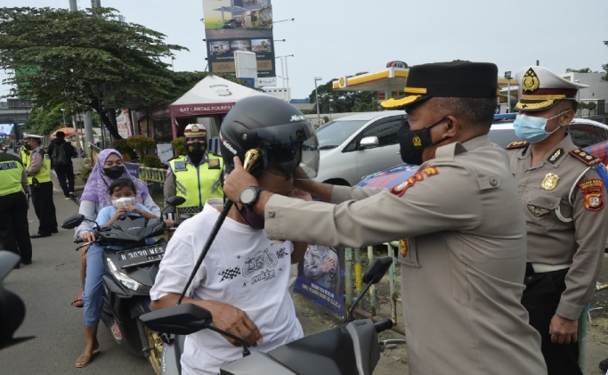 Polres Metro Bekasi Kota menggelar Operasi Patuh Jaya 2022. (Foto: PMJ News)