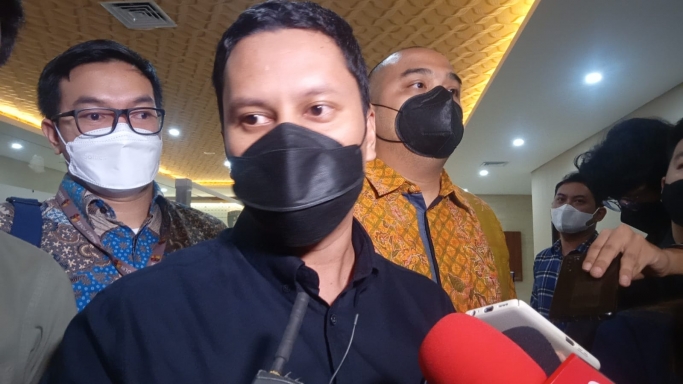 Influencer Arief Muhammad di Bareskrim. (Foto: PMJ News/ Yeni). 