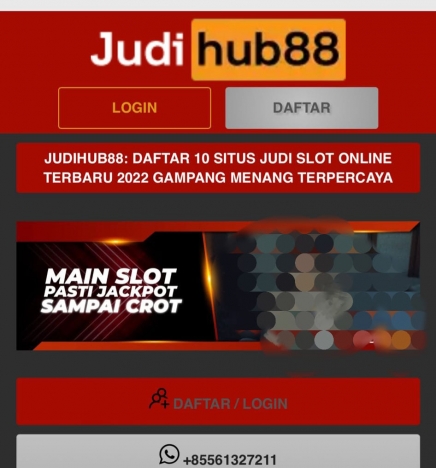 Website  akpol.polri.go.id diretas oleh situs judi online judihub88.com. (Foto: Istimewa)