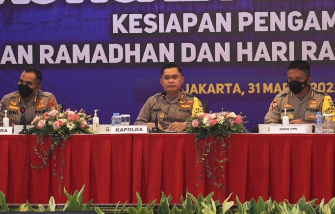 Kapolda Metro Jaya Irjen Pol Fadil Imran dalam Forum Group Discussion (FGD) Tactical Floor Game persiapan dan pengamanan Ramadhan dan Idul Fitri 2022. (Foto: PMJ News/Yeni)