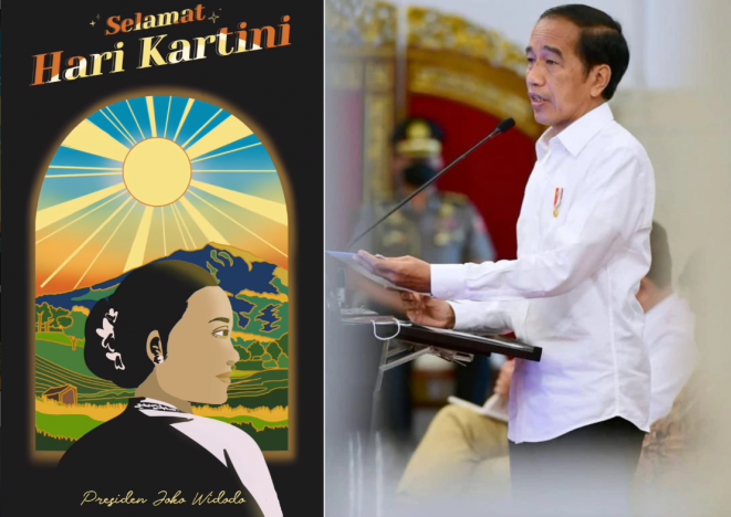 Presiden Jokowi memberikan apresiasi kepada seluruh perempuan pada peringatan Hari Kartini 2022. (Foto: PMJ News/Instagram @jokowi)