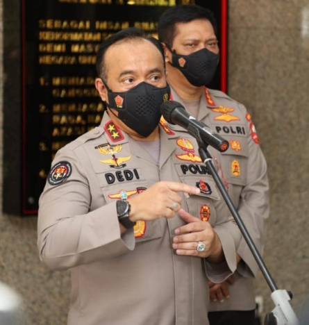 Keterangan Kadiv Humas Polri Irjen Pol Dedi Prasetyo. (Foto: PMJ News). 