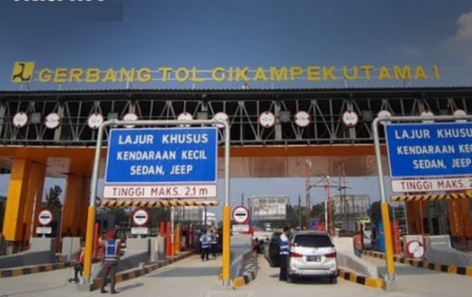 Gerbang Tol Cikampek Utama. (Foto: PMJ News/Instagram)