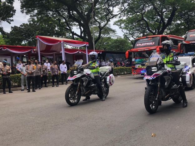 Romobongan Mudik Gratis Polri beberapa tahun lalu. (Foto: Dok PMJ).