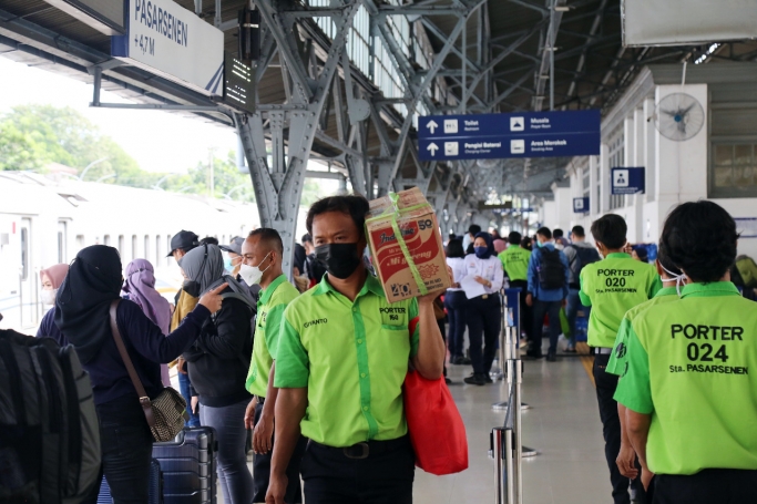 Masa Angkutan Lebaran untuk  perjalanan KA. (Foto: PMJ News). 